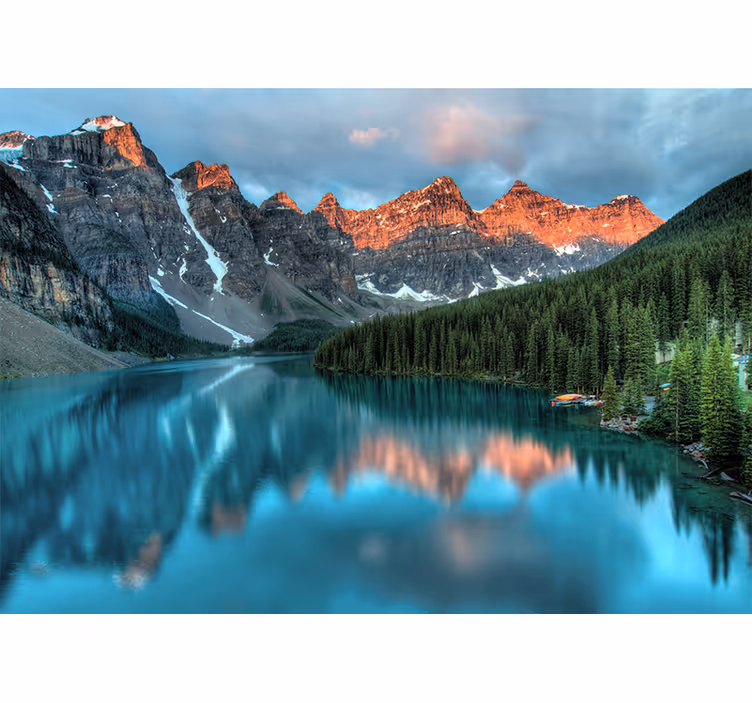 Fototapete landschaft großer alpensee - TenStickers
