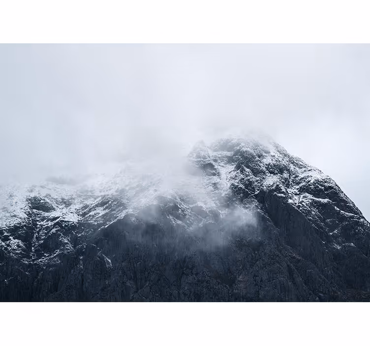Fototapete berge eiskalter gipfel des berges - TenStickers