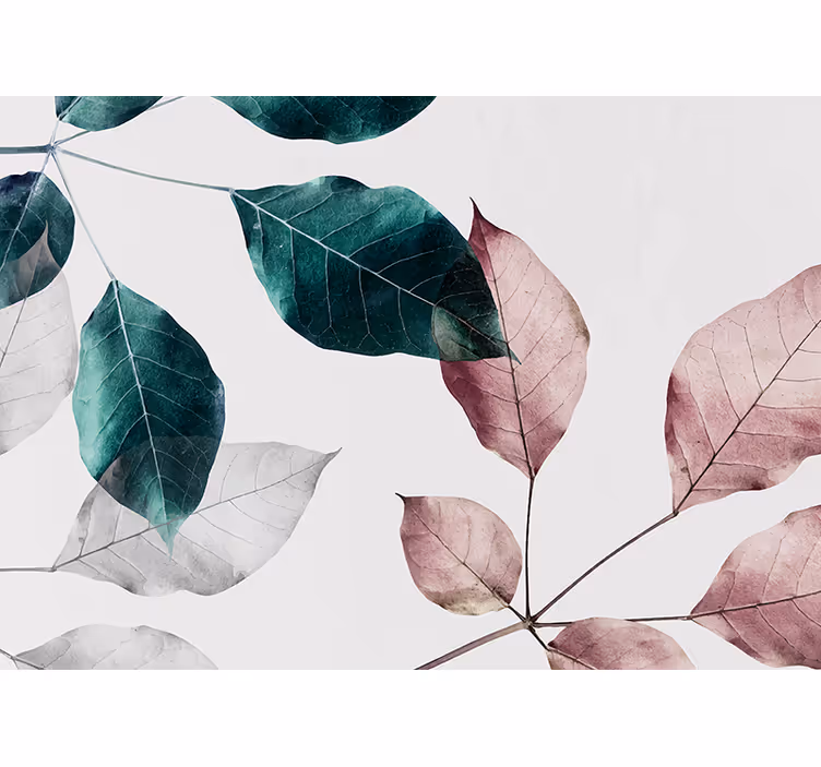 Fototapete natur elegante blattelemente - TenStickers