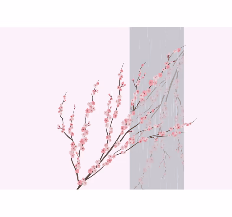 Fototapete blumen zarte rosa blumen - TenStickers