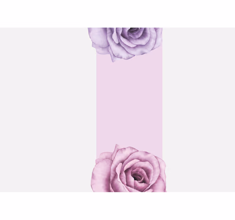 Fototapete blumen im lila rosen design - TenStickers
