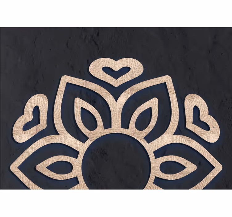 Fototapete buddha im herzlotus design - TenStickers