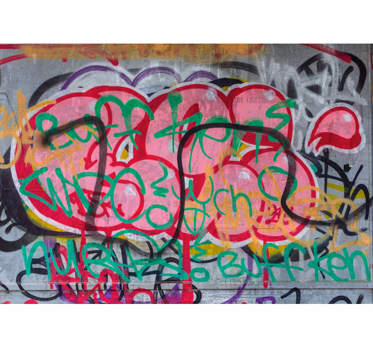Fototapete graffiti lebendige stadtkunst - TenStickers