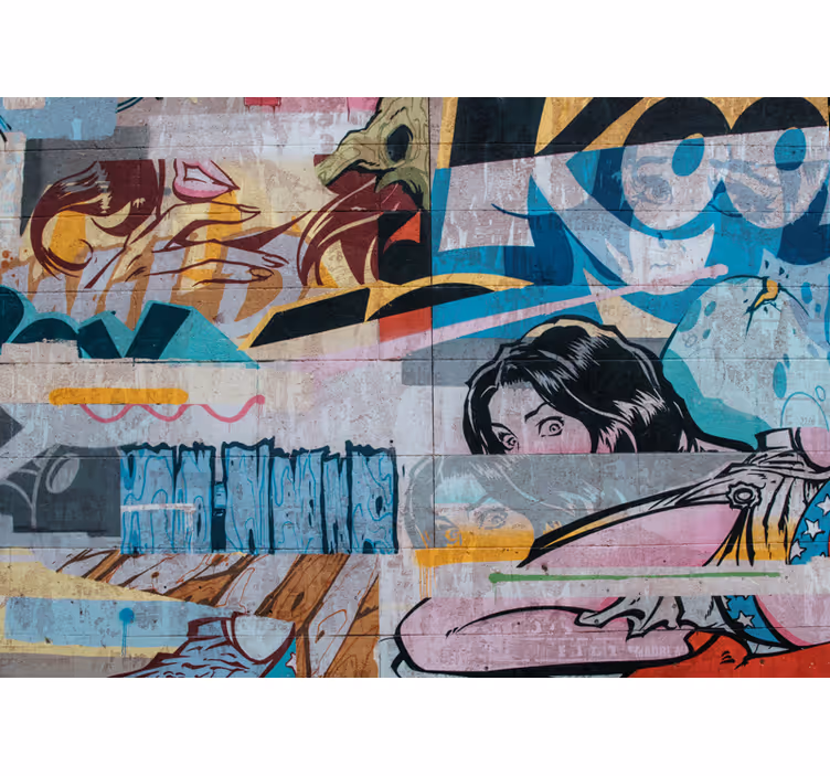 Fototapete graffiti im urbanen stil - TenStickers