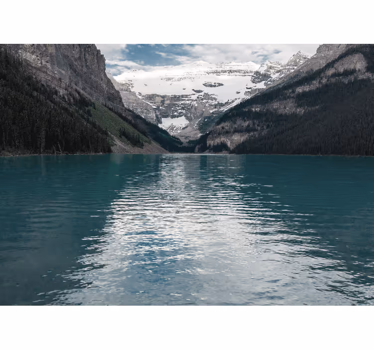 Fototapete landschaft majestätischer alpensee - TenStickers