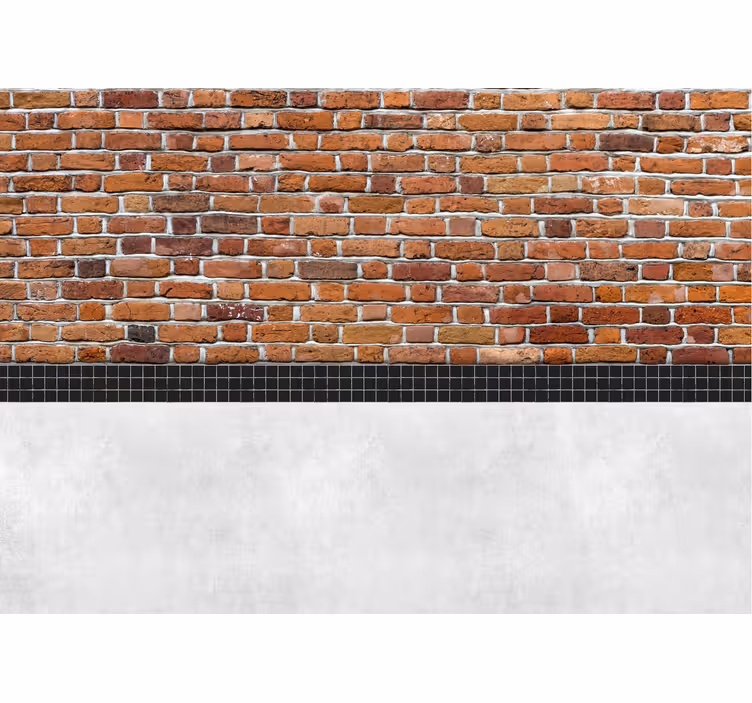 Fototapete Badezimmer Backsteinziegel - TenStickers