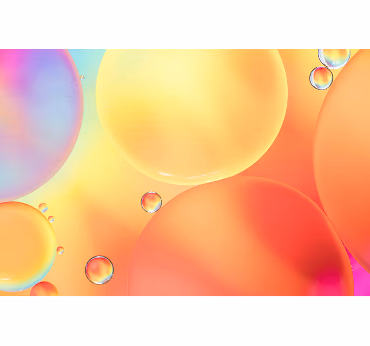 Fototapete 3D Badezimmer warme Blasen - TenStickers