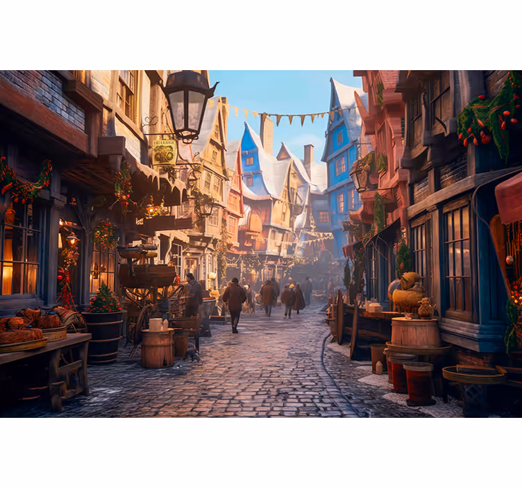 Fototapete Jugendzimmer magische Stadt - TenStickers