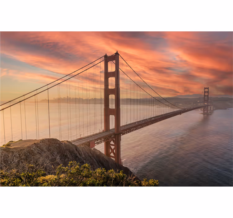 Fototapete Städte Golden Gate Bridge - TenStickers