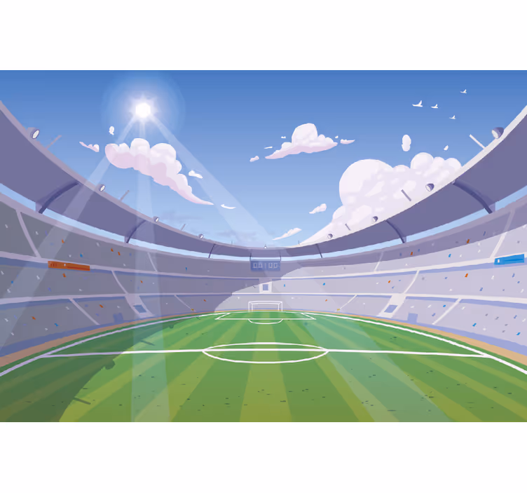Fototapete Kinderzimmer Fußballstadion - TenStickers
