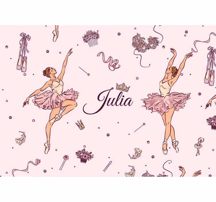 Fototapete mit Namen Jugendzimmer Ballettänzerinnen - TenStickers