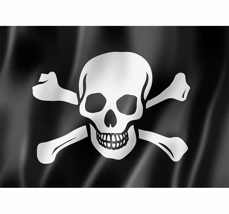 Fototapete Jugendzimmer Piratenflagge - TenStickers