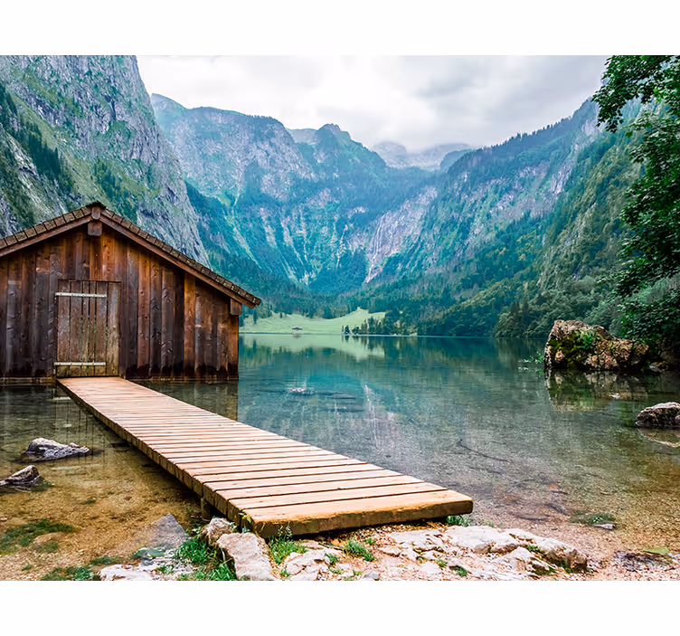 Fototapete Natur ruhige seenlandschaft - TenStickers