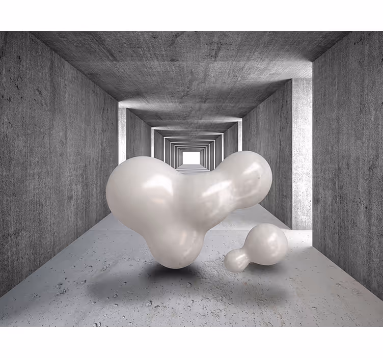 Fototapete abstrakt 3d abstrakte formen - TenStickers