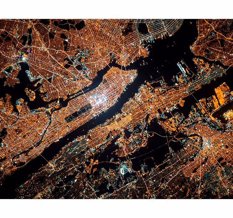 Fototapete Städte New York Stadtlichter - TenStickers