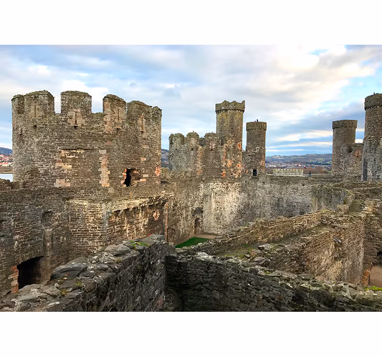 Fototapete Städte mittelalterliche burgruine - TenStickers