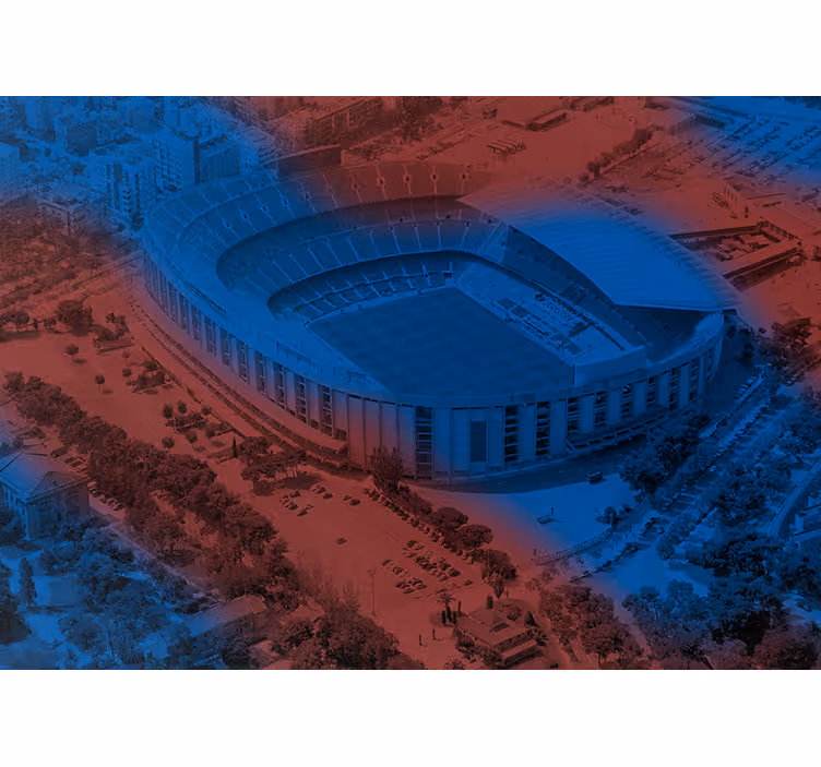Fototapete Städte Barcelona Camp Nou - TenStickers