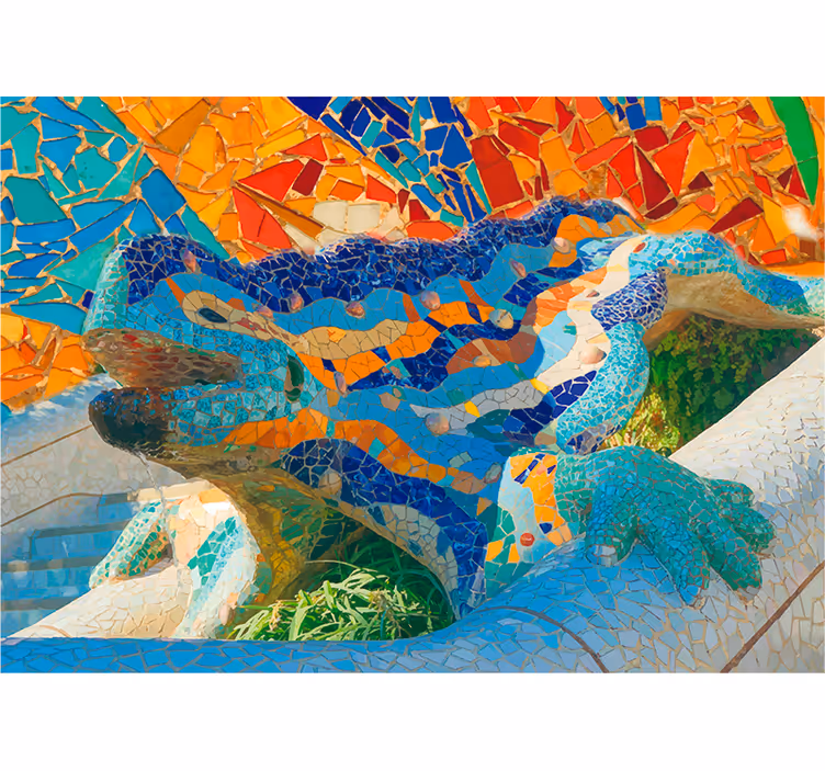 Fototapete Kunst mosaik serpentinenbilder - TenStickers