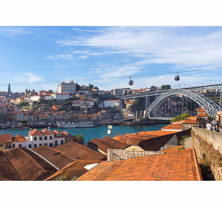 Fototapete Städte Porto Flussufer - TenStickers