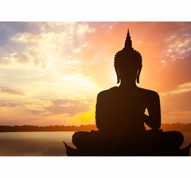 Fototapete Buddha Buddha figur himmel Hintergrund - TenStickers