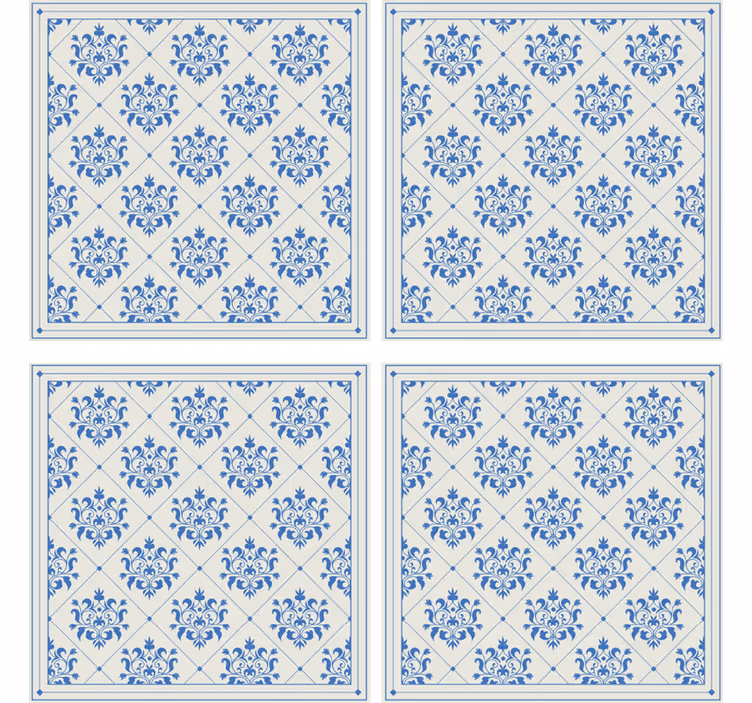 Untersetzer mit elegantem blumenmuster - TenStickers