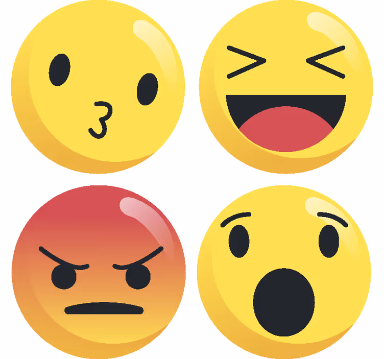 Untersetzer Freak Emoticons - TenStickers