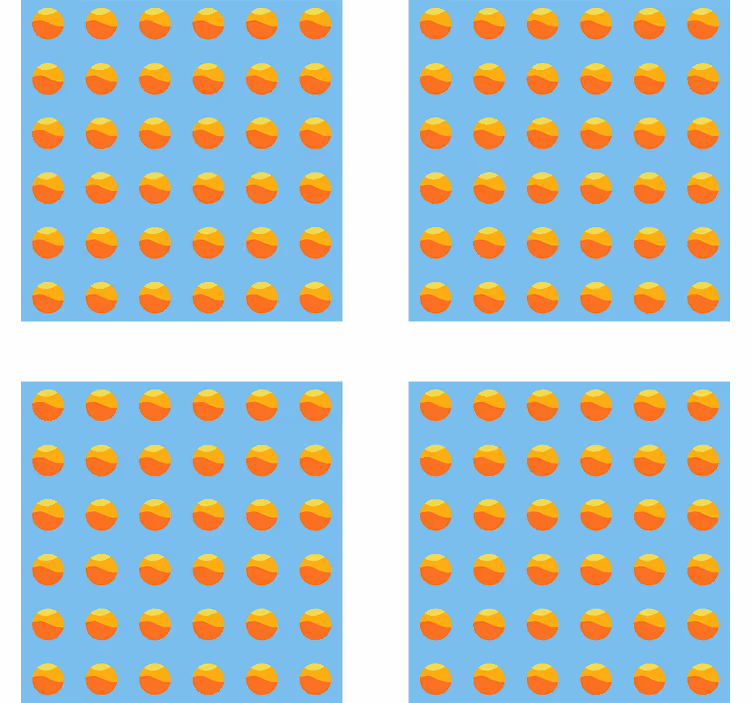 Untersetzer modern mit buntem kreisdesign - TenStickers