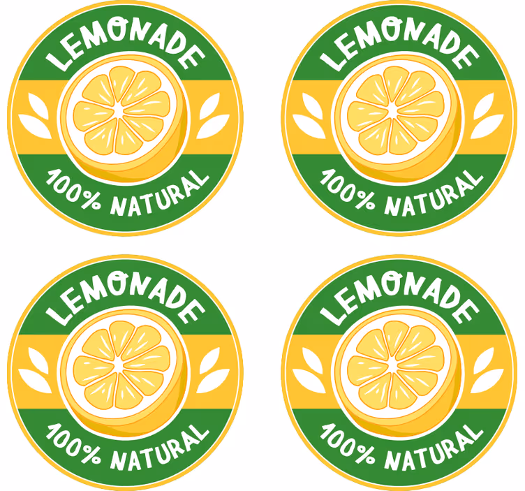 Untersetzer vintage Vintage limonade - TenStickers