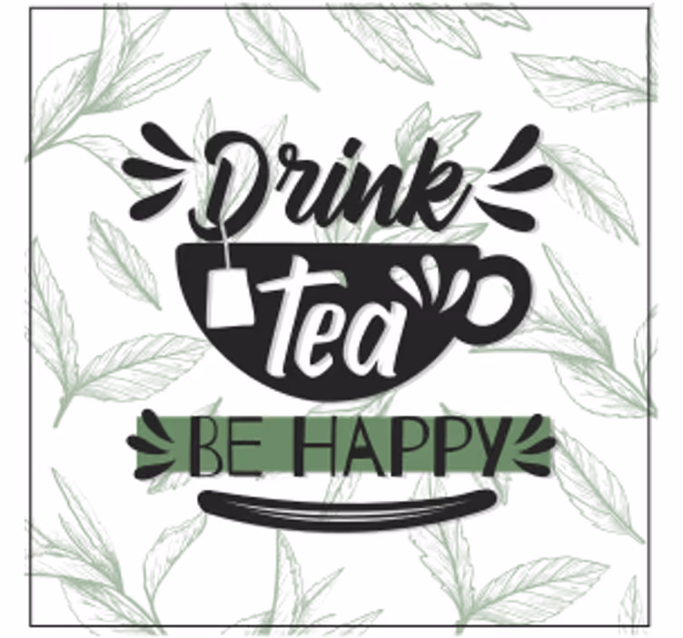 Bierdeckel sprüche mit motivierenden teetassen-zitaten - TenStickers