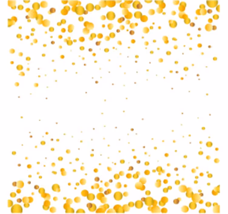 Untersetzer mit gelbem kreisförmigem muster - TenStickers
