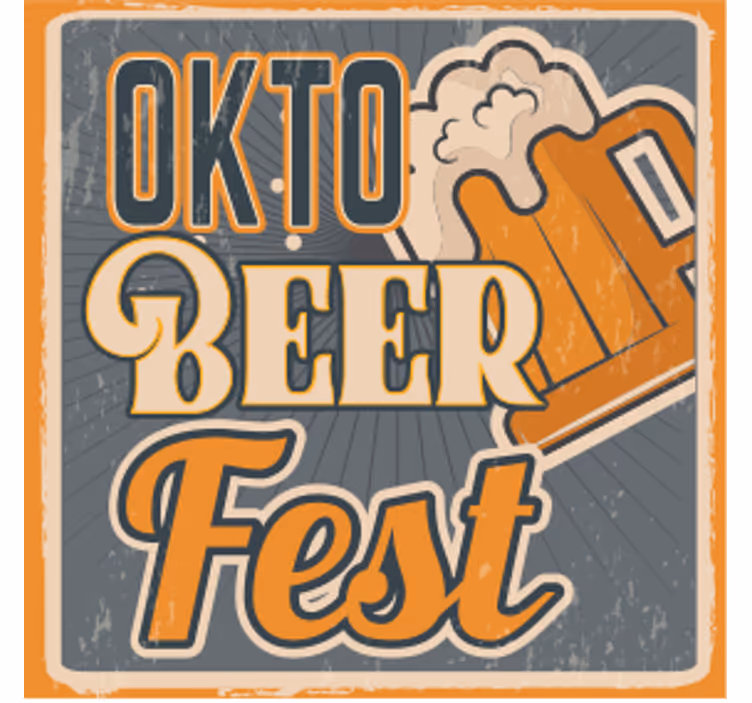 Bierdeckel oktoberfest bierfeier - TenStickers