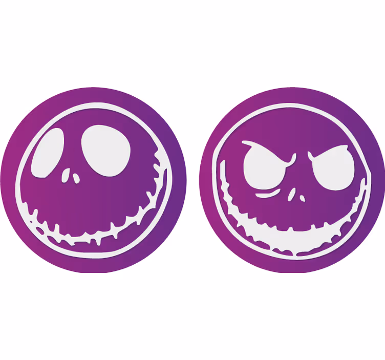 Untersetzer halloween totenschädel figuren - TenStickers