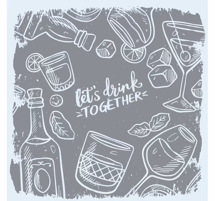 Bierdeckel für cocktails und glaswaren - TenStickers