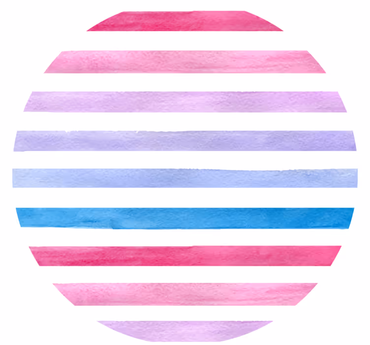 Untersetzer mit aquarellstreifen-muster - TenStickers