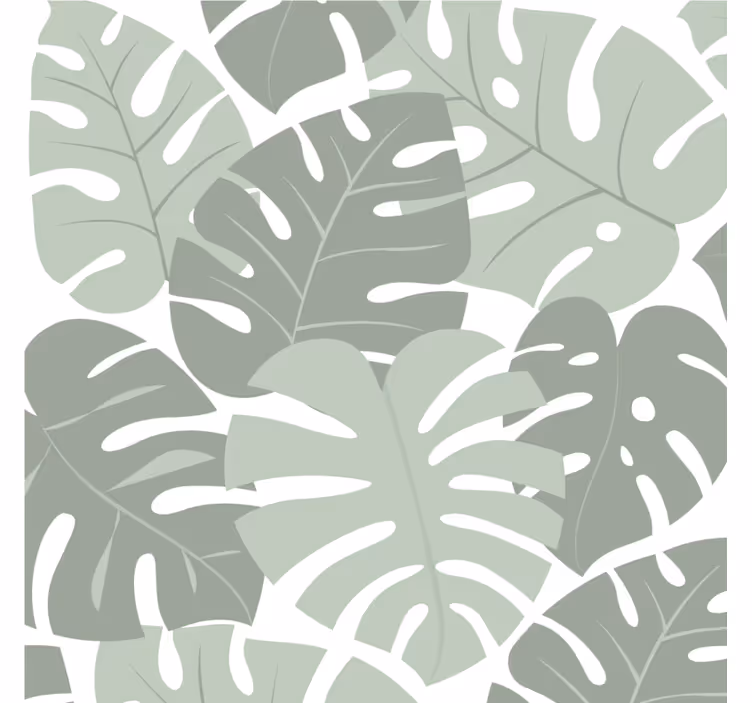 Untersetzer mit blättern im monstera-design - TenStickers