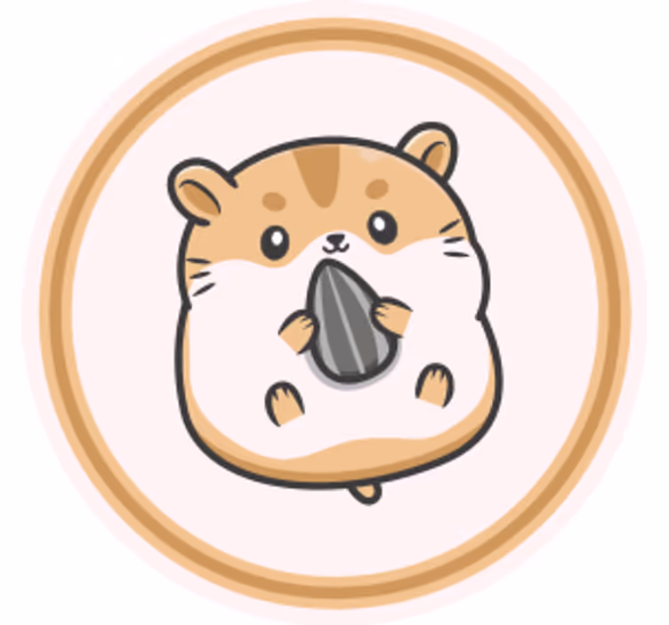 Untersetzer geek mit süßem hamster mit samen - TenStickers