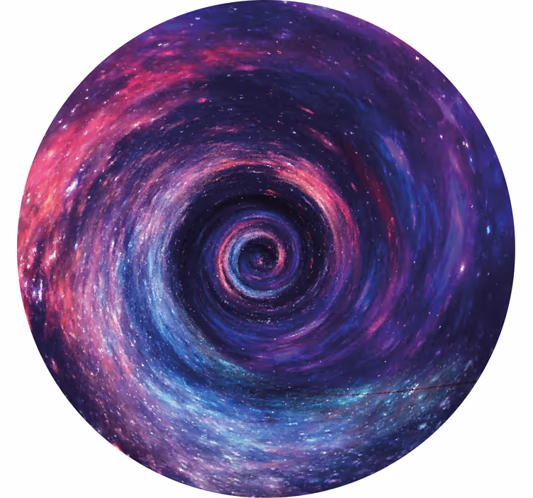 Vintage untersetzer bunte kosmische spirale - TenStickers