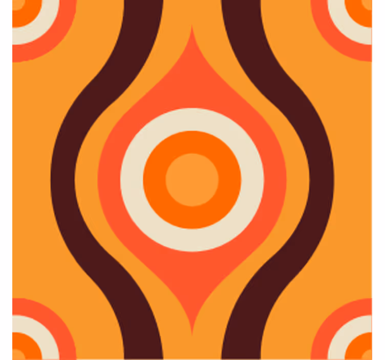 Untersetzer geek retro kreis muster - TenStickers