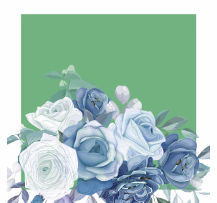 Bierdeckel hochzeit elegante blumenanordnung - TenStickers