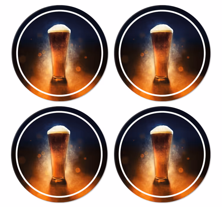 Untersetzer Bier Frisches bierdesign - TenStickers