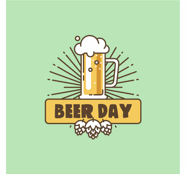 Bierdeckel bierkrug feier - TenStickers