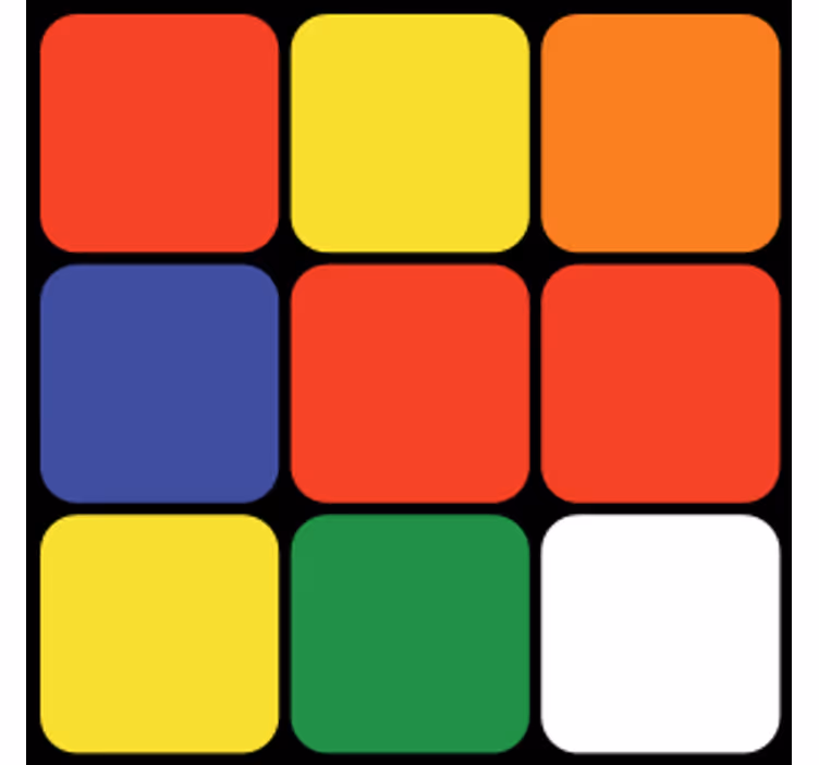 Untersetzer geek buntes quadrat arrangement - TenStickers