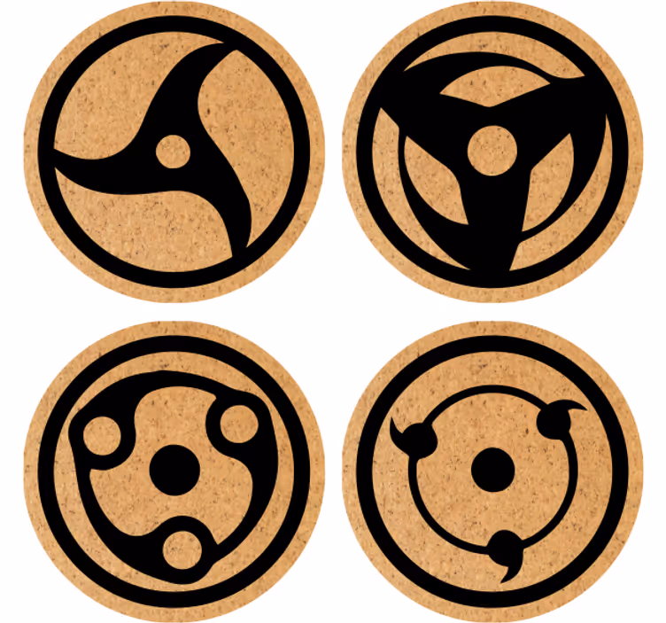 Untersetzer geek mit abstrakten kreis mustern - TenStickers