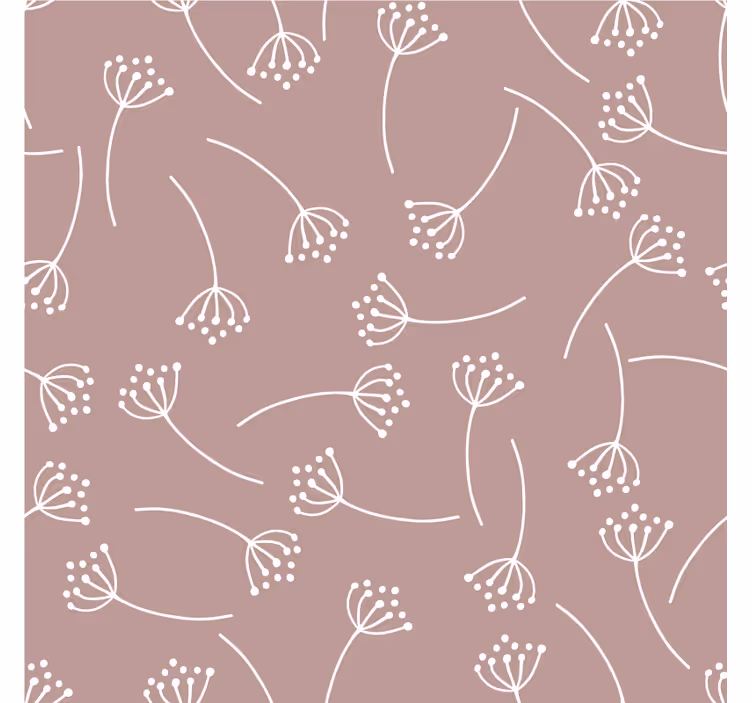 Untersetzer mit floralem linienkunstmotiv - TenStickers