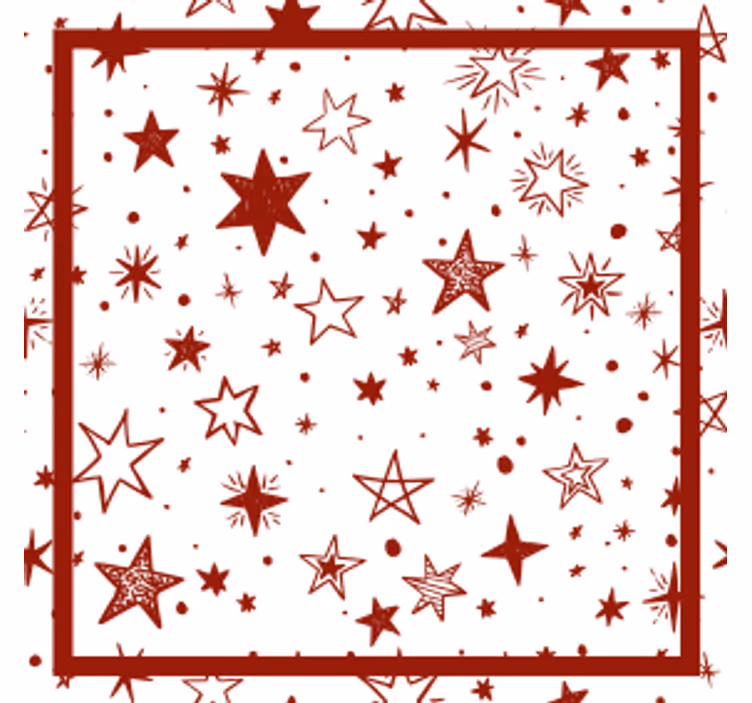 Untersetzer weihnachten mit sternenmuster - TenStickers