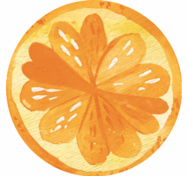 Untersetzer citrus-scheiben konzepte - TenStickers