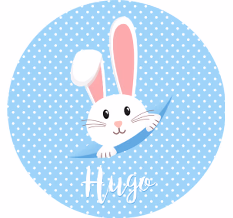 Bierdeckel hochzeit mit niedlichem hasen design - TenStickers