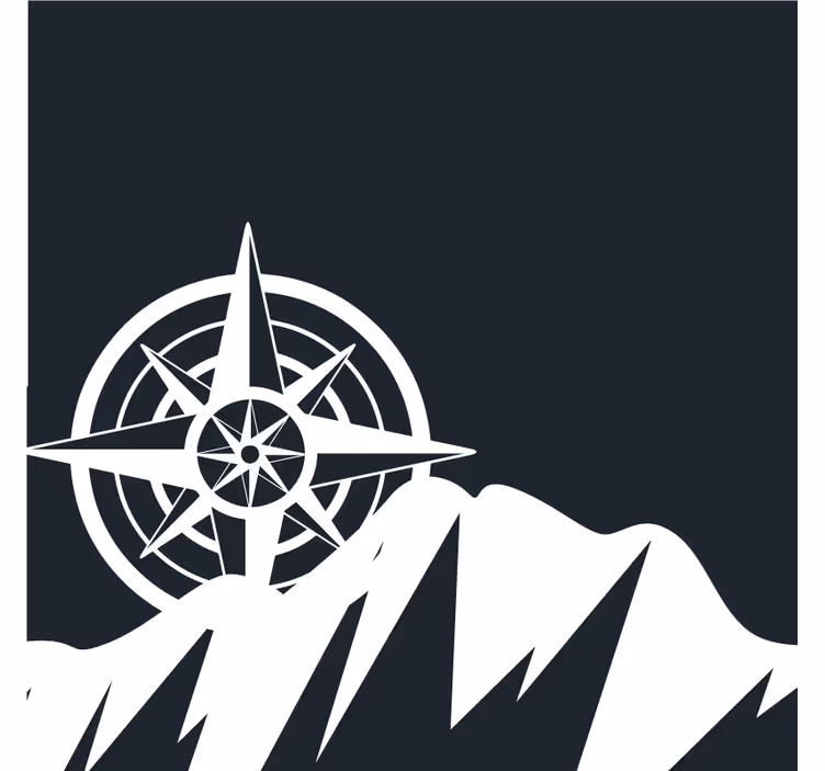 Untersetzer geek navigationskompass spitzen - TenStickers