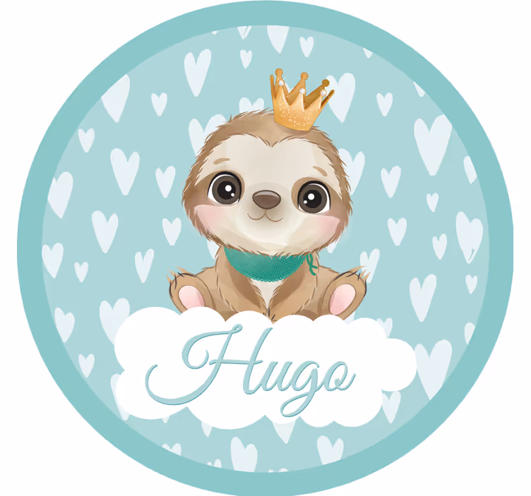 Untersetzer geek mit niedlichem faultier charakter - TenStickers