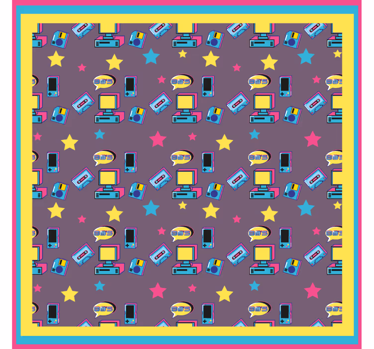 Untersetzer geek im retro-tech-design - TenStickers